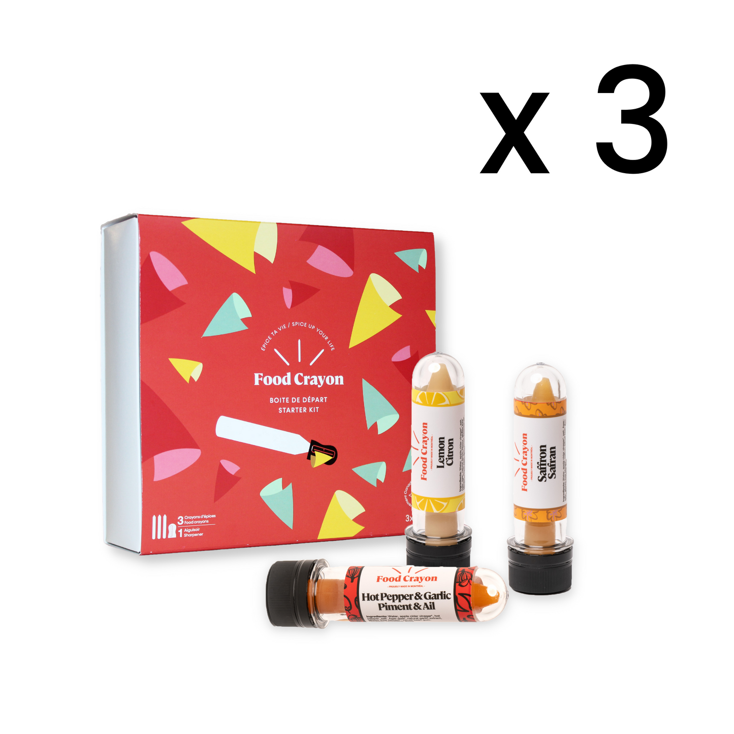 Starter Kit | 3 Food Crayons