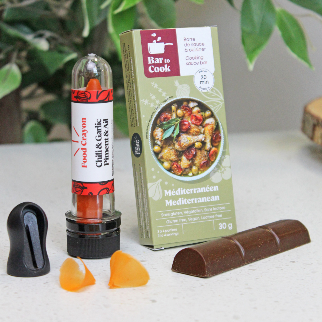 Combo Méditerranéen | Crayon Piment & Ail et Barre Méditerranéenne