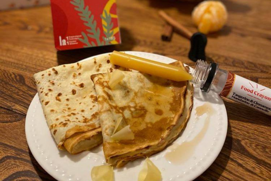 Crêpes au sirop d'érable | Crayon Mandarine Cannelle