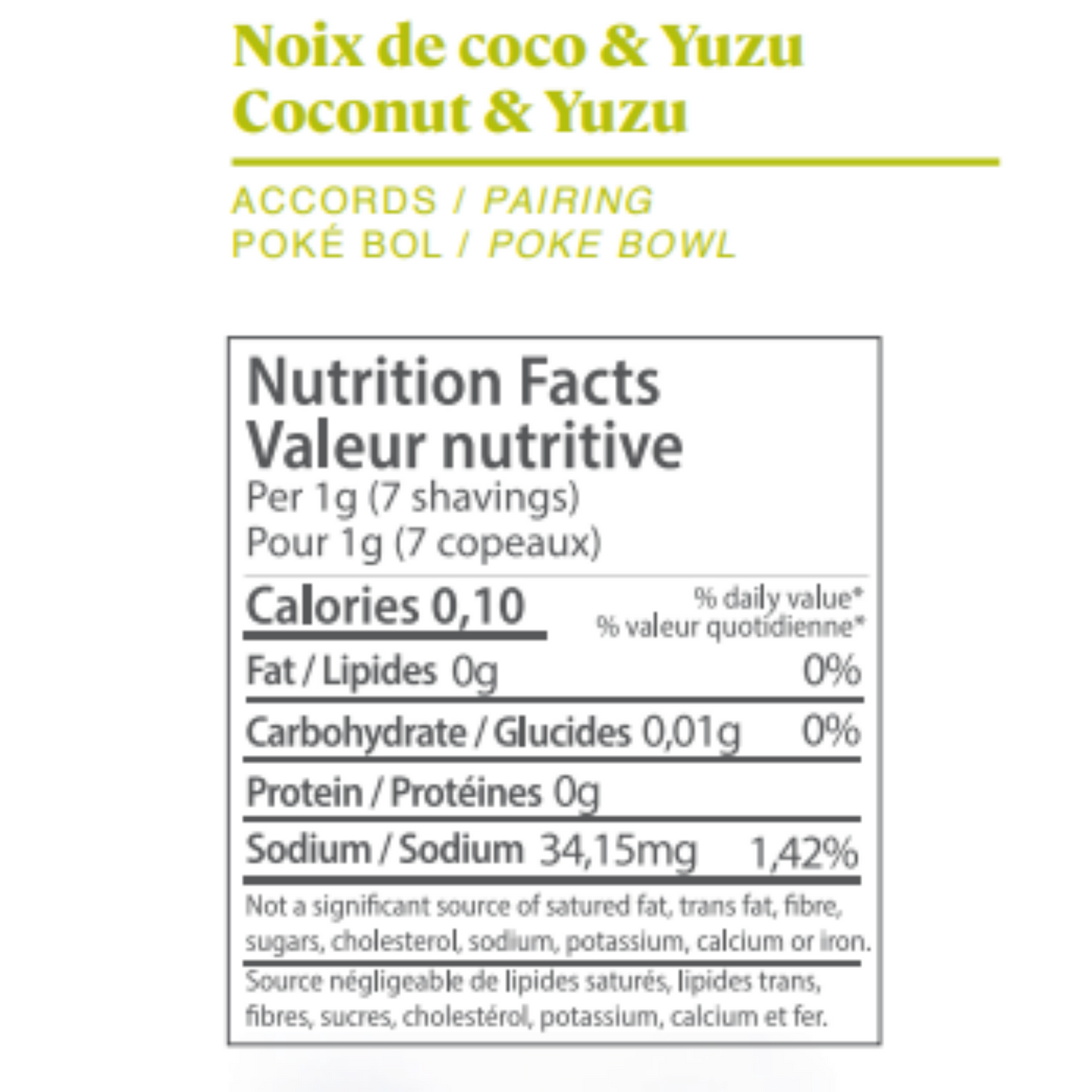 UNO | NOIX DE COCO & YUZU