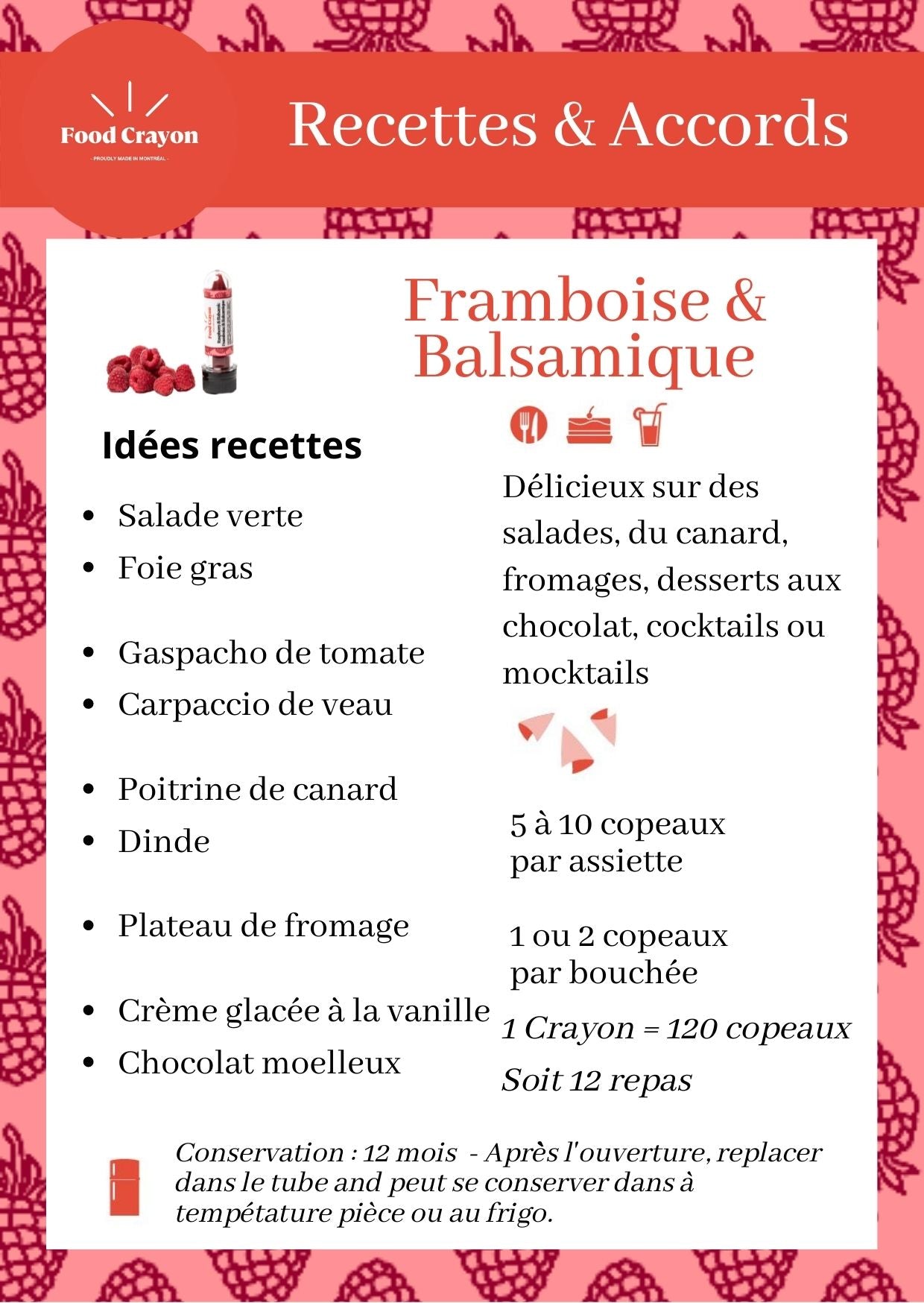 Framboise & Balsamique