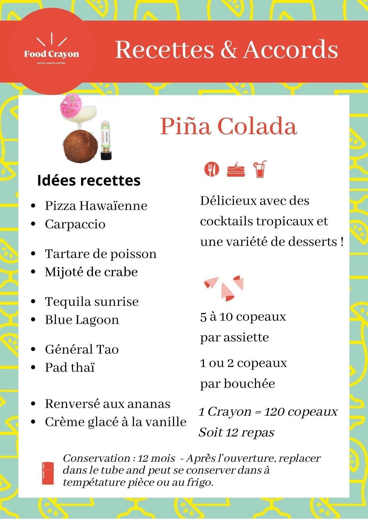 DUO COCKTAIL | Piña Colada et Lime