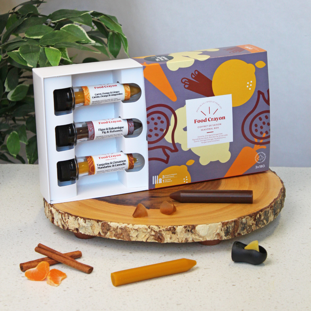 TRIO DE SAISON | Carotte Orange & Gingembre, Figue & Balsamique et Mandarine & Cannelle