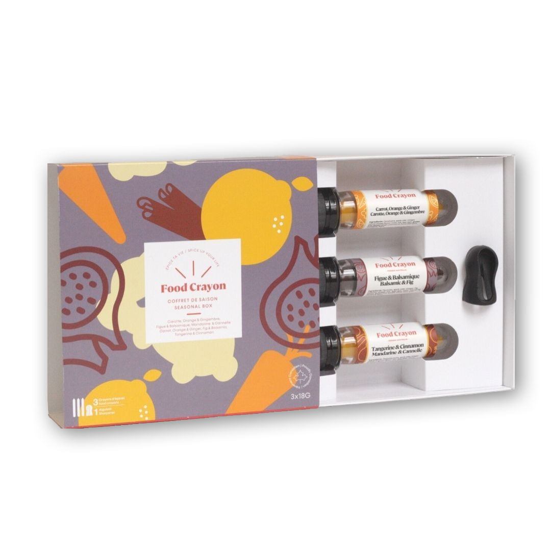 TRIO DE SAISON | Carotte Orange & Gingembre, Figue & Balsamique et Mandarine & Cannelle